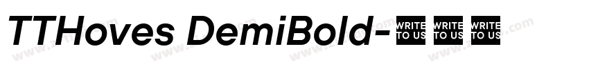 TTHoves DemiBold字体转换 TTHoves DemiBold字体转换